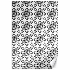 Black And White Patterned Backgroun Canvas 20  X 30  by designsbyamerianna