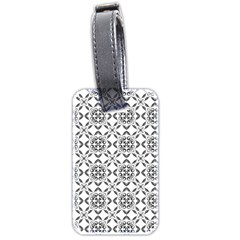 Black And White Patterned Backgroun Luggage Tag (two Sides) by designsbyamerianna