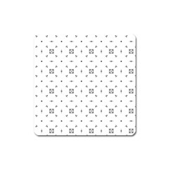 Bw Pattern Iii Square Magnet by designsbyamerianna