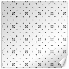 Bw Pattern Iii Canvas 16  X 16  by designsbyamerianna