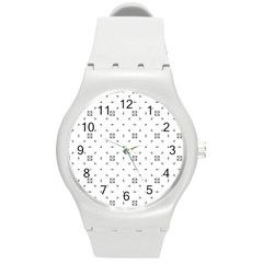 Bw Pattern Iii Round Plastic Sport Watch (m) by designsbyamerianna