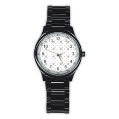 Bw Pattern Iii Stainless Steel Round Watch by designsbyamerianna