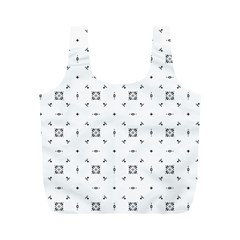 Bw Pattern Iii Full Print Recycle Bag (m) by designsbyamerianna