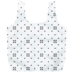 Bw Pattern Iii Full Print Recycle Bag (xl) by designsbyamerianna