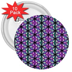 Triangle Seamless 3  Buttons (10 Pack)  by Mariart