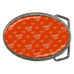 Motivational Happy Life Words Pattern Belt Buckles by dflcprintsclothing