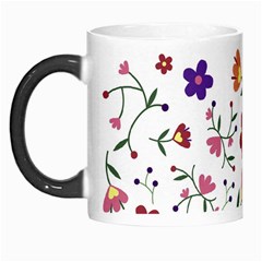 Flowers On A White Background              Morph Mug by LalyLauraFLM