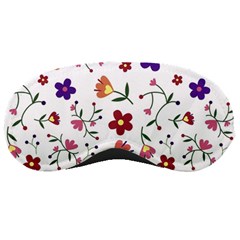 Flowers On A White Background              Sleeping Mask by LalyLauraFLM