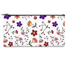 Flowers On A White Background             Pencil Case by LalyLauraFLM