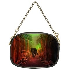 The Lonely Wolf In The Night Chain Purse (one Side) by FantasyWorld7