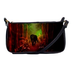 The Lonely Wolf In The Night Shoulder Clutch Bag by FantasyWorld7