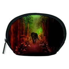 The Lonely Wolf In The Night Accessory Pouch (medium) by FantasyWorld7