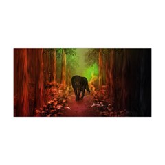 The Lonely Wolf In The Night Yoga Headband by FantasyWorld7