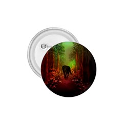 The Lonely Wolf In The Night 1 75  Buttons by FantasyWorld7