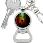 The Lonely Wolf In The Night Bottle Opener Key Chain Front