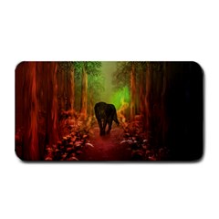 The Lonely Wolf In The Night Medium Bar Mats by FantasyWorld7