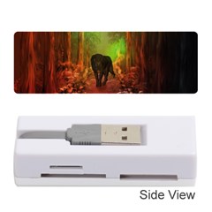 The Lonely Wolf In The Night Memory Card Reader (stick) by FantasyWorld7