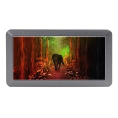 The Lonely Wolf In The Night Memory Card Reader (mini) by FantasyWorld7