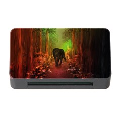 The Lonely Wolf In The Night Memory Card Reader With Cf by FantasyWorld7