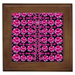 Floral To Be Happy Of In Soul And Mind Decorative Framed Tiles by pepitasart