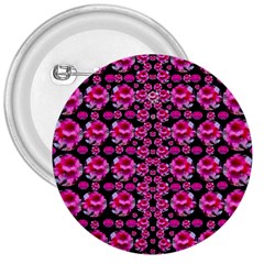 Floral To Be Happy Of In Soul And Mind Decorative 3  Buttons by pepitasart