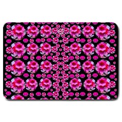 Floral To Be Happy Of In Soul And Mind Decorative Large Doormat  by pepitasart