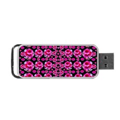 Floral To Be Happy Of In Soul And Mind Decorative Portable Usb Flash (one Side) by pepitasart