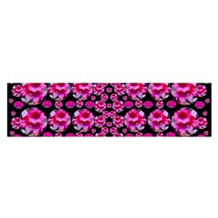 Floral To Be Happy Of In Soul And Mind Decorative Satin Scarf (oblong) by pepitasart