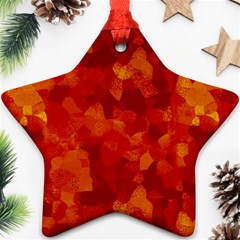 Fall Star Ornament (two Sides) by designsbyamerianna