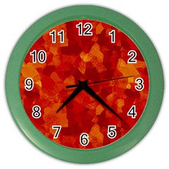 Fall Color Wall Clock by designsbyamerianna