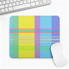 Easter Background Easter Plaid Large Mousepads by Simbadda