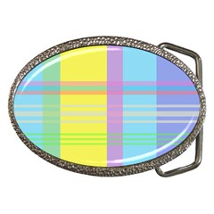 Easter Background Easter Plaid Belt Buckles by Simbadda