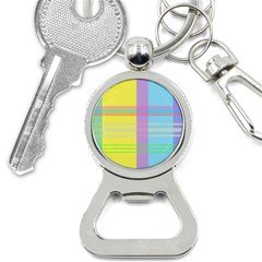 Easter Background Easter Plaid Bottle Opener Key Chain by Simbadda