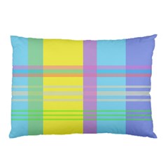 Easter Background Easter Plaid Pillow Case by Simbadda