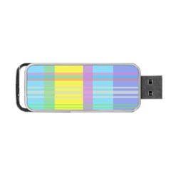 Easter Background Easter Plaid Portable Usb Flash (two Sides) by Simbadda