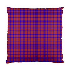 Pattern Plaid Geometric Red Blue Standard Cushion Case (one Side) by Simbadda