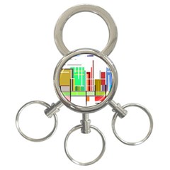 Business Finance Statistics Graphic 3-ring Key Chain by Simbadda