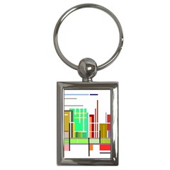 Business Finance Statistics Graphic Key Chain (rectangle) by Simbadda