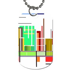 Business Finance Statistics Graphic Dog Tag (two Sides) by Simbadda