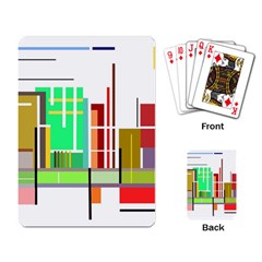 Business Finance Statistics Graphic Playing Cards Single Design (rectangle) by Simbadda