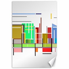 Business Finance Statistics Graphic Canvas 24  X 36  by Simbadda