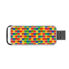 Background Colorful Abstract Portable Usb Flash (two Sides) by Simbadda