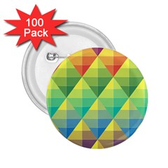 Background Colorful Geometric 2 25  Buttons (100 Pack)  by Simbadda