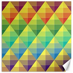 Background Colorful Geometric Canvas 20  X 20  by Simbadda