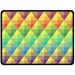 Background Colorful Geometric Fleece Blanket (large)  by Simbadda