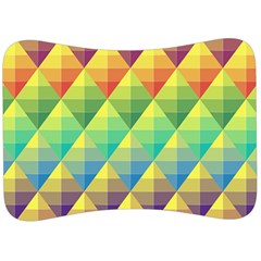 Background Colorful Geometric Velour Seat Head Rest Cushion by Simbadda