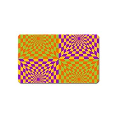 Pop Art Orange Background Magnet (name Card) by Simbadda