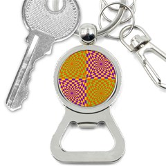 Pop Art Orange Background Bottle Opener Key Chain by Simbadda