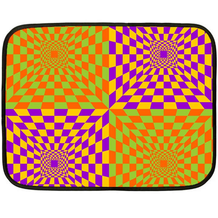 Pop Art Orange Background Double Sided Fleece Blanket (Mini) 