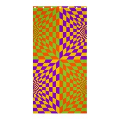 Pop Art Orange Background Shower Curtain 36  X 72  (stall)  by Simbadda